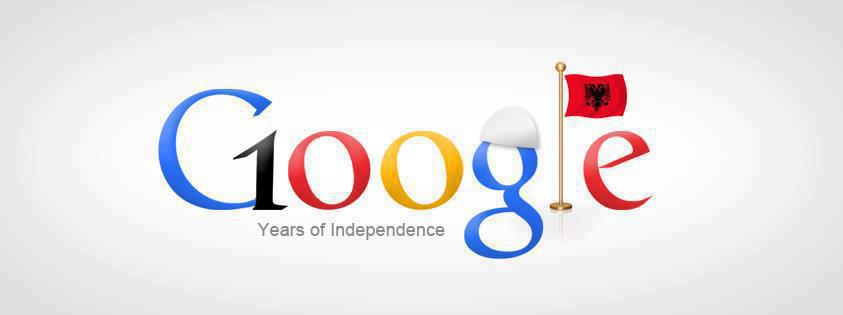 100 anni Albania sulla home page di Google il 28 .11.2012